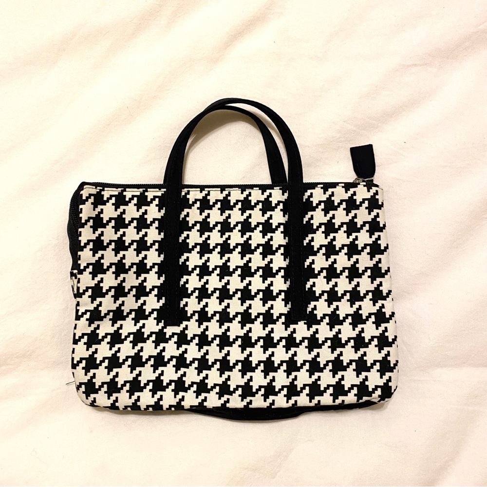Vintage 90s houndstooth purse